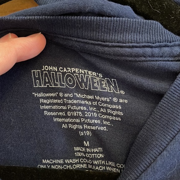 Halloween Michael Meyers long sleeve crop top tee size medium - Picture 3 of 5